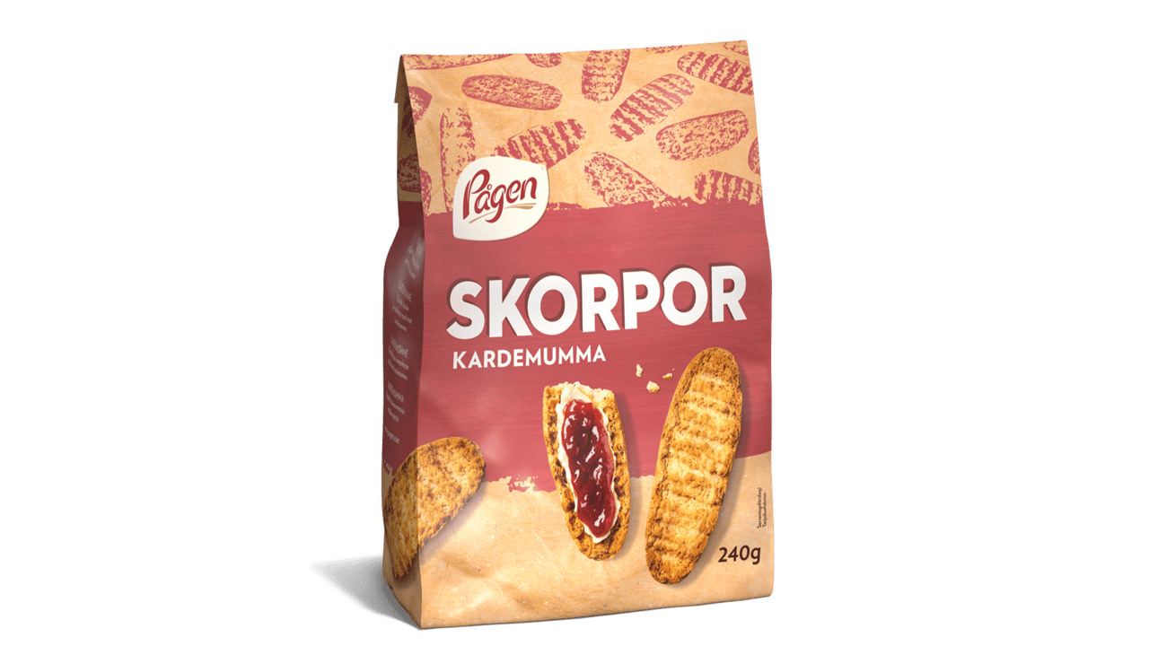 Billede af kardemommeskorpen i sin emballage