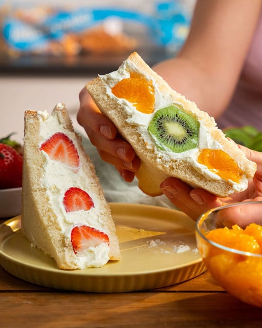 Japanske frugtsandwiches