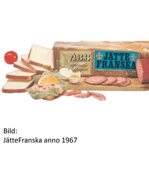 Bild på Jättefranska förpackning anno 1967