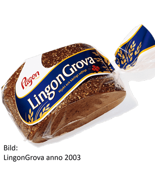 Bild på LingonGrova förpackning anno 2003