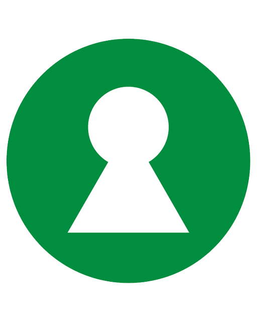 Billede af nøglehåls-etiketten