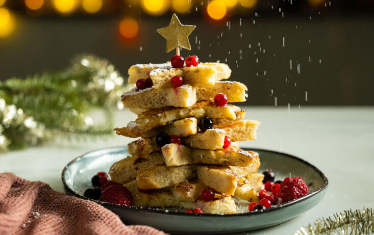 Arme riddere-juletræ på JätteFranska - Recept | pågen