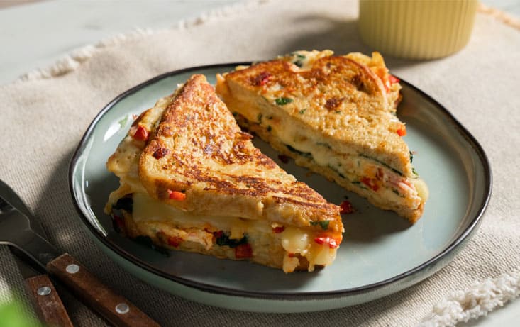 Brødomelet på Levan, røget skinke og grøntsager - Opskrifter | Pågen