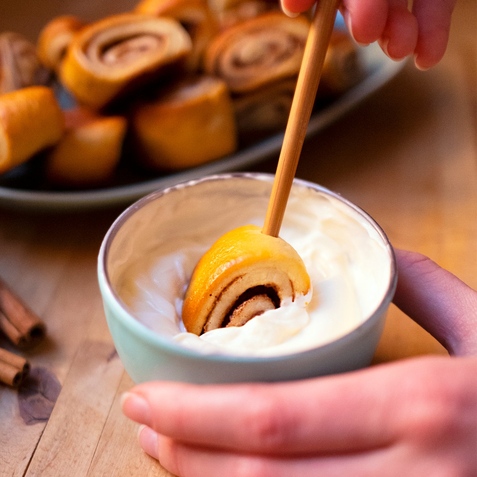 Gifflar med cream cheese frosting