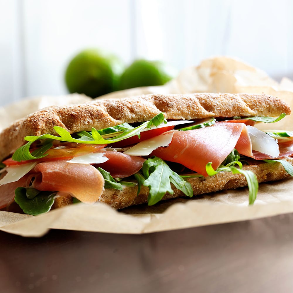 Parmaskinke og parmesan