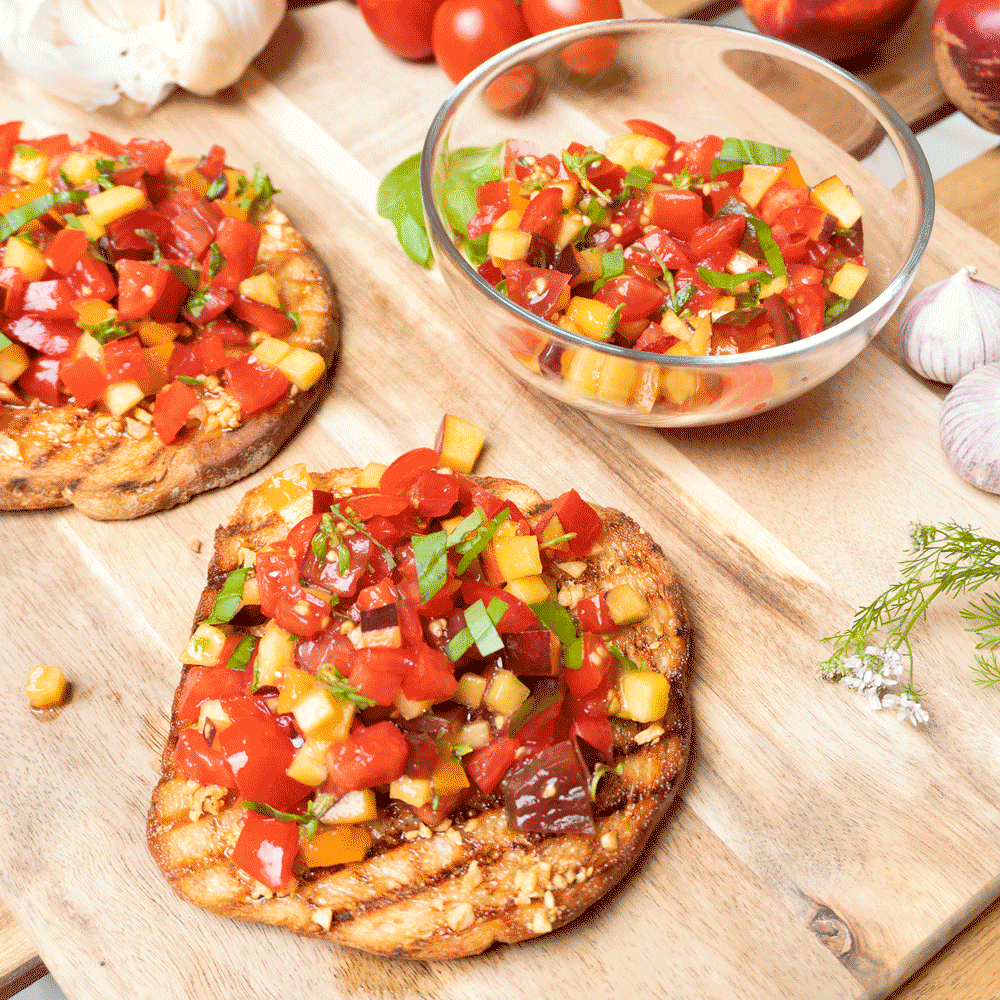 Sommerlækker bruschetta